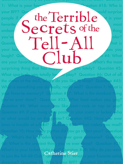 Cover of The Terrible Secrets of the Tell-All Club